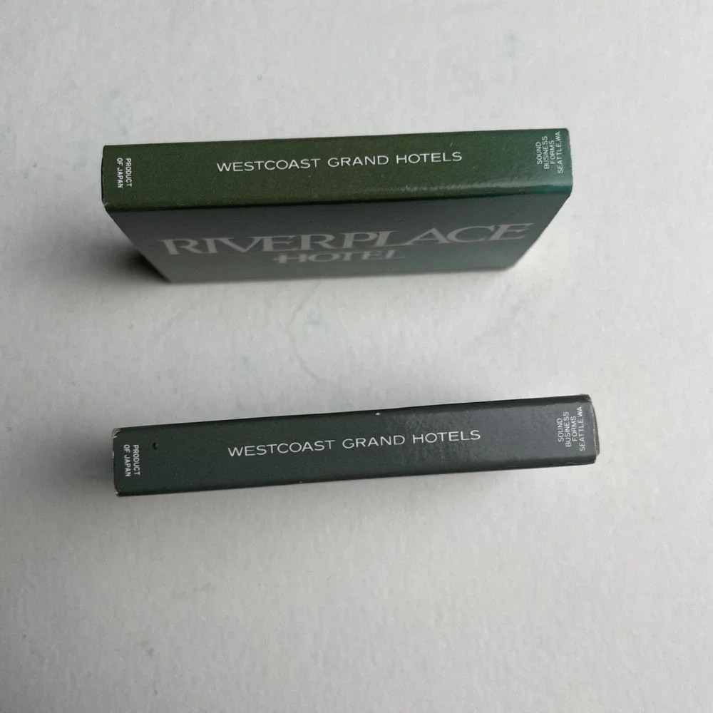 Vintage Matchbox Riverplace‎ Hotel Lot of 2 Westcoast Grand Collectible Antique